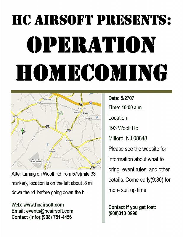 Operation Homecoming Flyer